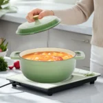 5qt enameled cast iron oval dutch oven