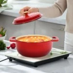 5qt enameled cast iron oval dutch oven