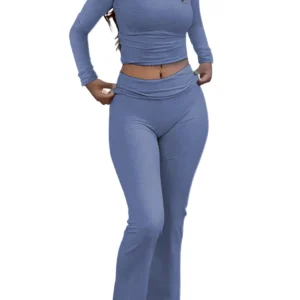 Women's Two-Piece Long-Sleeve Activewear Set